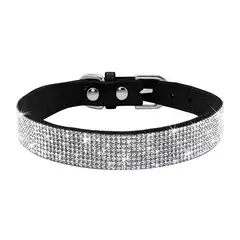 GENERICO - Collar con Brillantes para Perros pequeños y Gatos Glam N XS