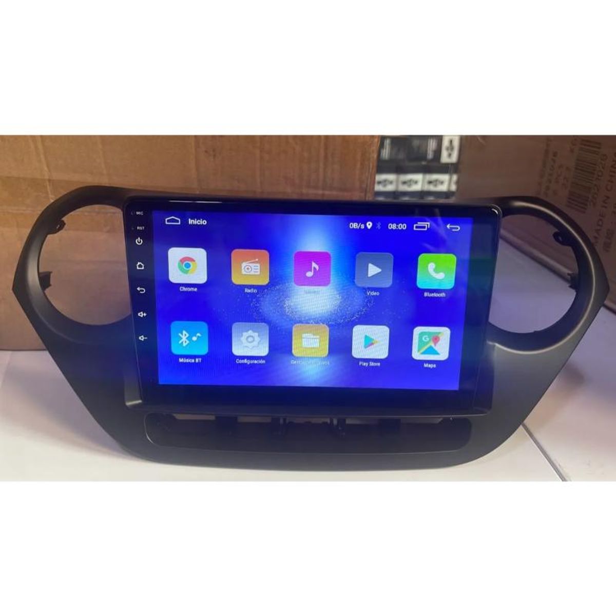 GENERICO - Bisel Adaptador Radio Hyundai I10 2014 Up 9 Pulgadas