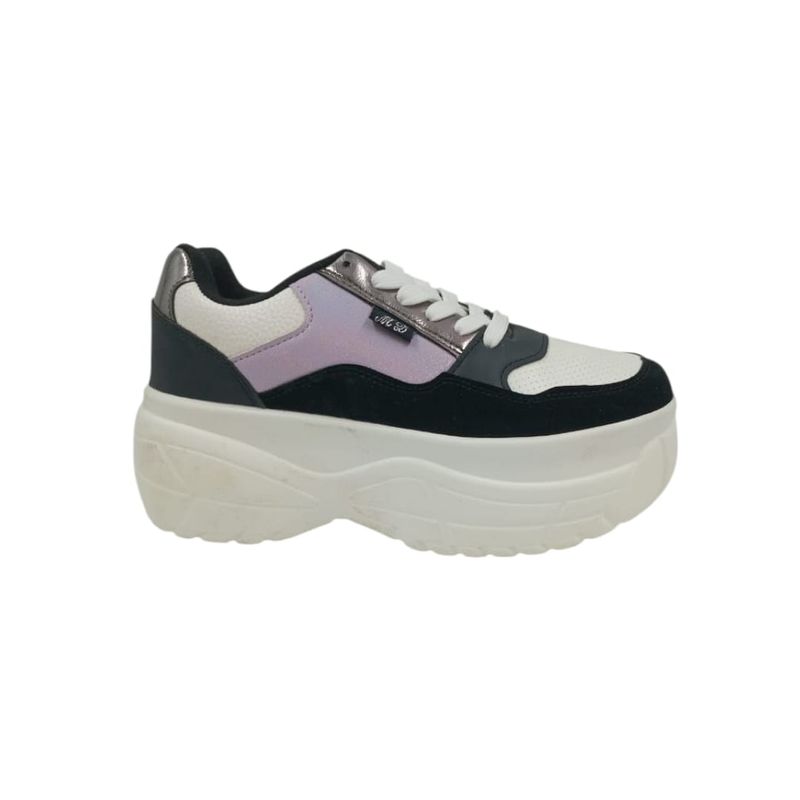 HERIEL - Zapatilla Negra Plataforma Mujer