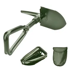 GENERICO - Pala Plegable 2 En 1 Militar Multifuncional Camping Acampar