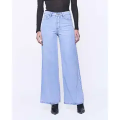 AMEN LEATHER - JEANS WIDE ESTELA