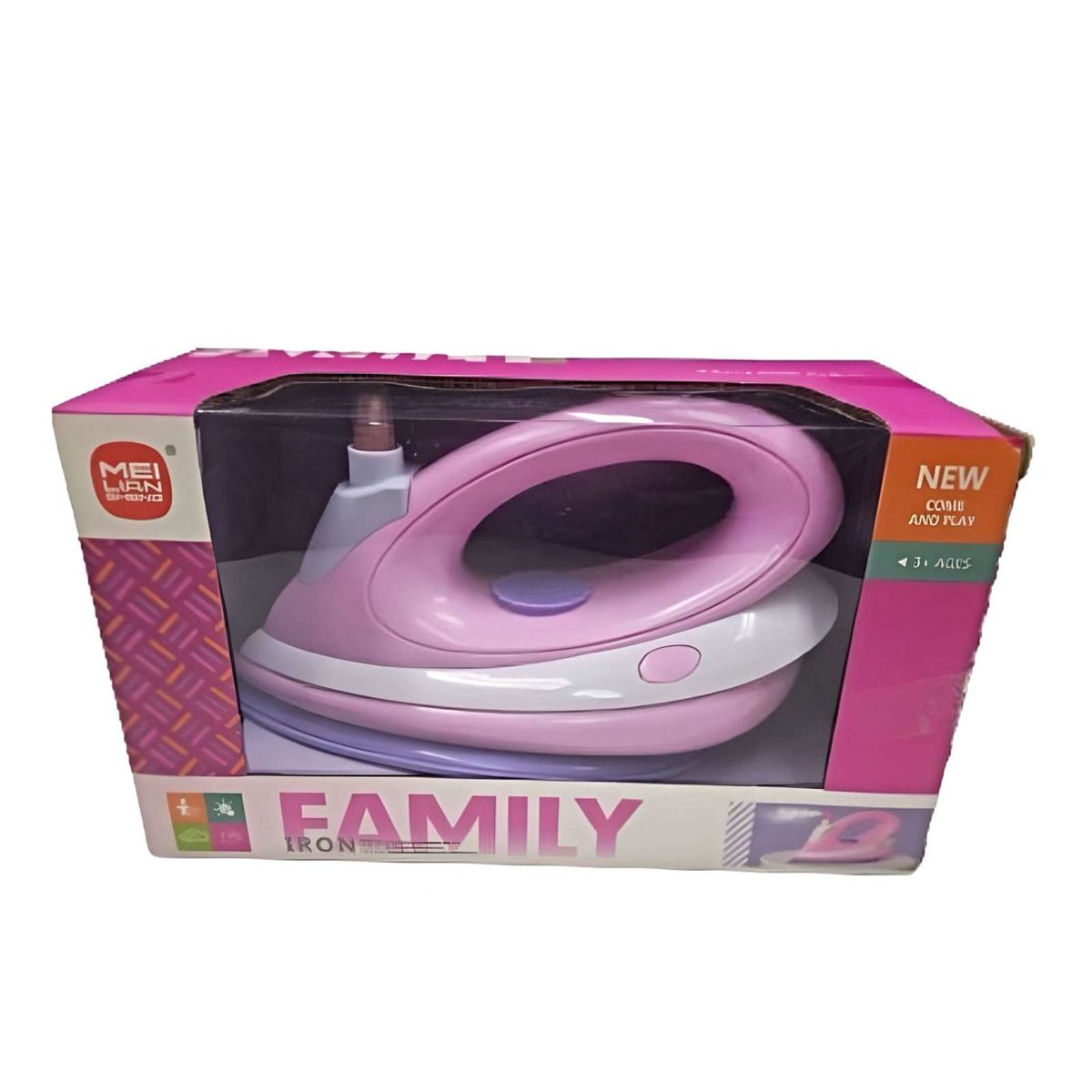 GENERICO - JUGUETE PLANCHA DE ROPA CON LUZ Y SONIDO PARA NIÑAS