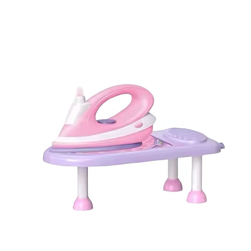GENERICO - JUGUETE PLANCHA DE ROPA CON LUZ SONIDO Y CON MESA PARA NIÑAS