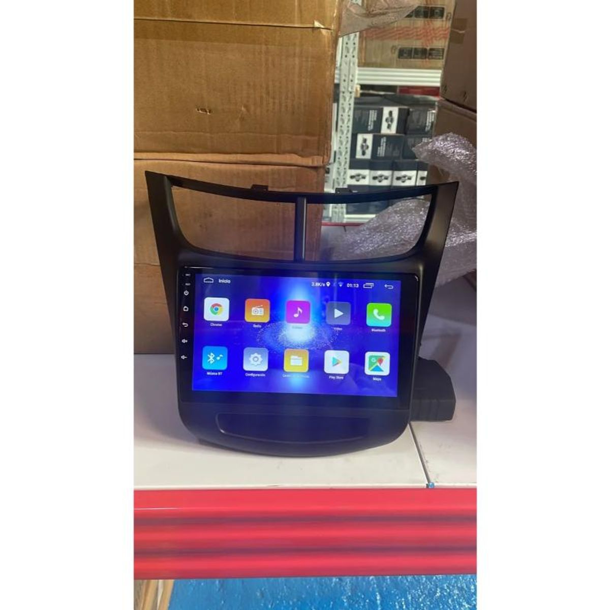 GENERICO - Adaptador Bisel Radio Chevrolet New Sail 9 Pulgadas