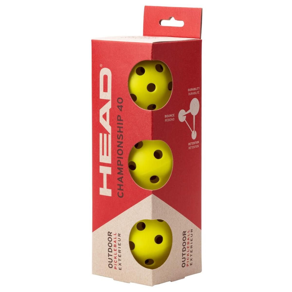 HEAD - Pelotas Pickleball Head Championship 40 3u Amarilla