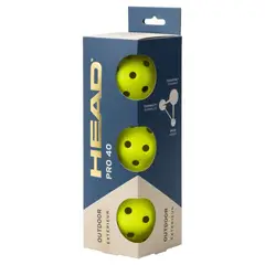 HEAD - Pelotas Pickleball Pro 40 3U Amarilla