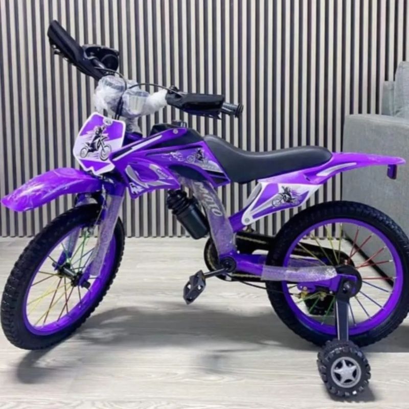 GENERICO - Bicicleta Aro 12 Bicimoto De Niña Con Sonido