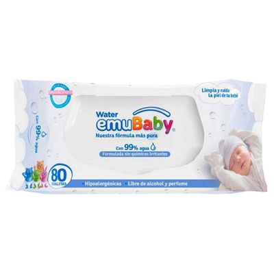 Imagen 2 del producto Wipes Toalla Húmeda Water 80 - Caja 10 paquetes 800 unidades