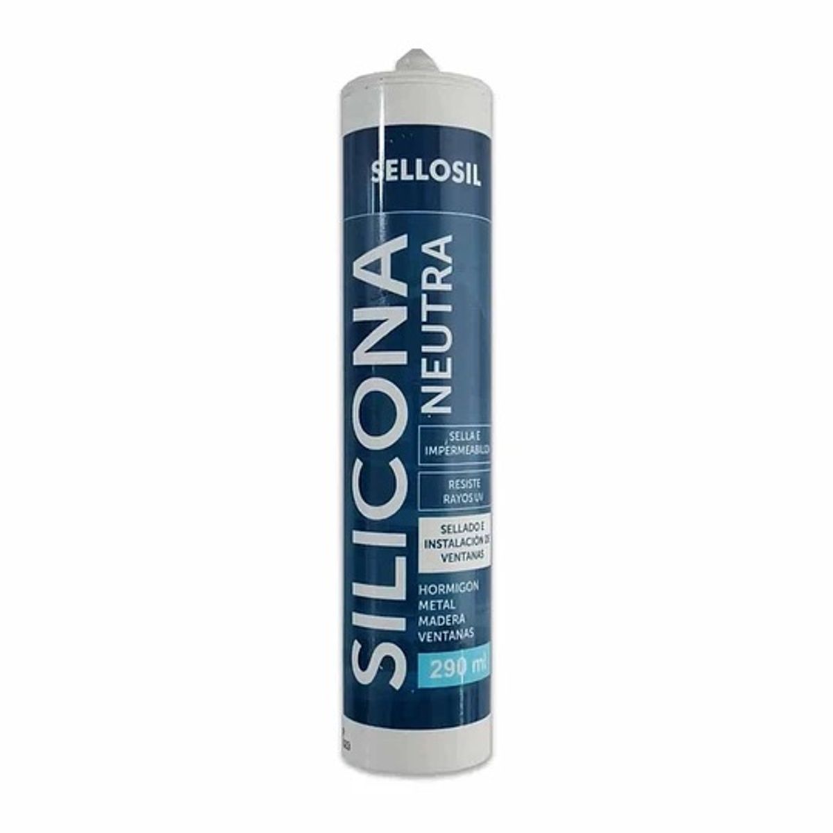 SELLOSIL - Silicona Neutra Para Ventanas Hormigon Metal Madera Sellosil NEGRO
