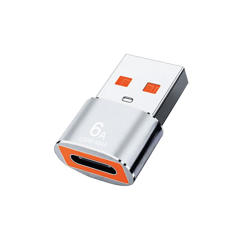 MOTOMO - OTG Motomo Adaptador OTG Tipo C a USB Plata