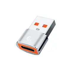 MOTOMO - OTG Adaptador OTG Tipo C a USB Plata