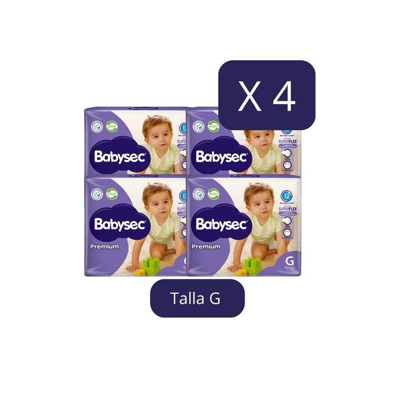 BABYSEC - Babysec Premium G 72 pañales