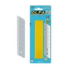 OLFA - Pack 5 Hoja Hb-5b Repuesto Cutter 25mm Resistente