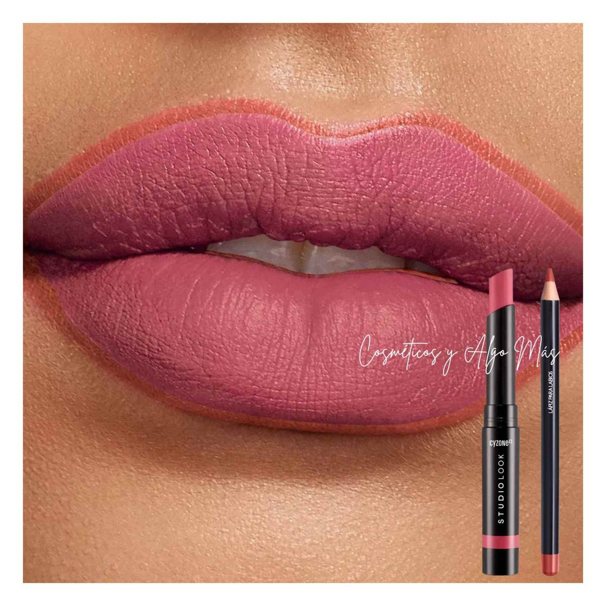 CYZONE - SET Delineador para labios Y labial combinables