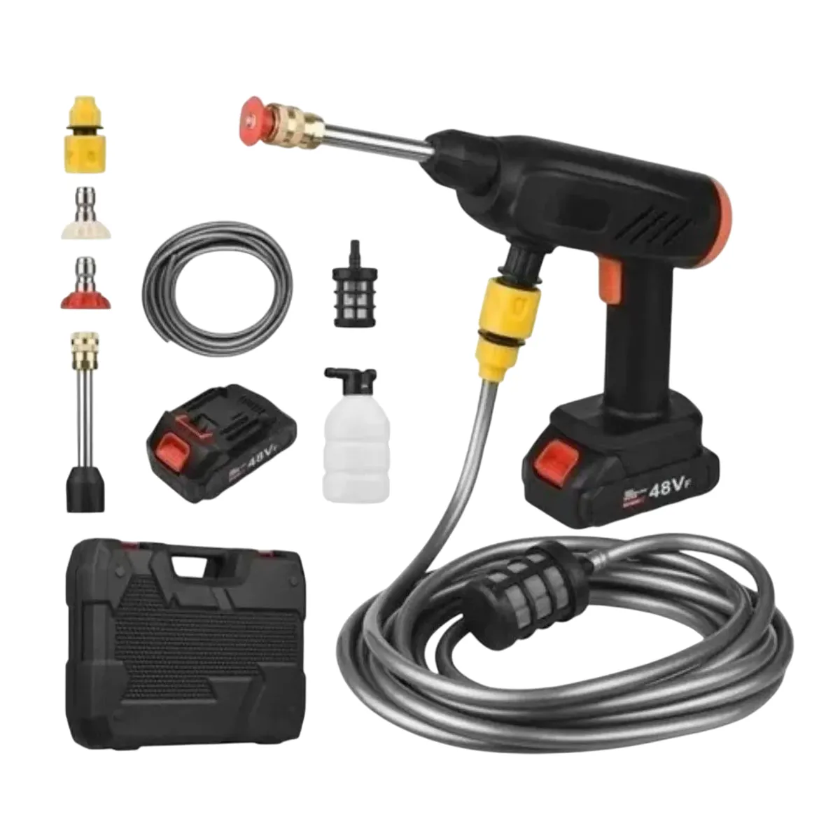 GENERICO - Hidrolavadora Portátil Inalámbrica Pistola Lavador