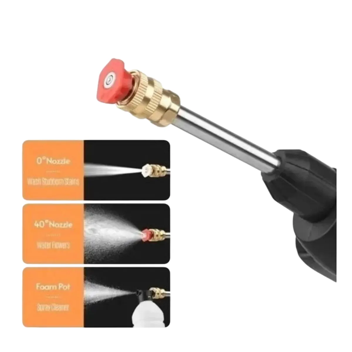 GENERICO - Hidrolavadora Portátil Inalámbrica Pistola Lavador