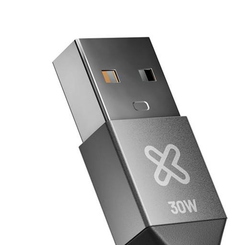 KLIP XTREME - Cable USB‑A a USB‑C Klip Xtreme KAC‑050 30 W 1m trenzado