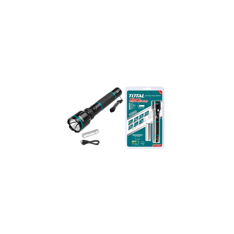 TOTAL - Linterna recargable Led 5W - batería li-ion TCFL186501