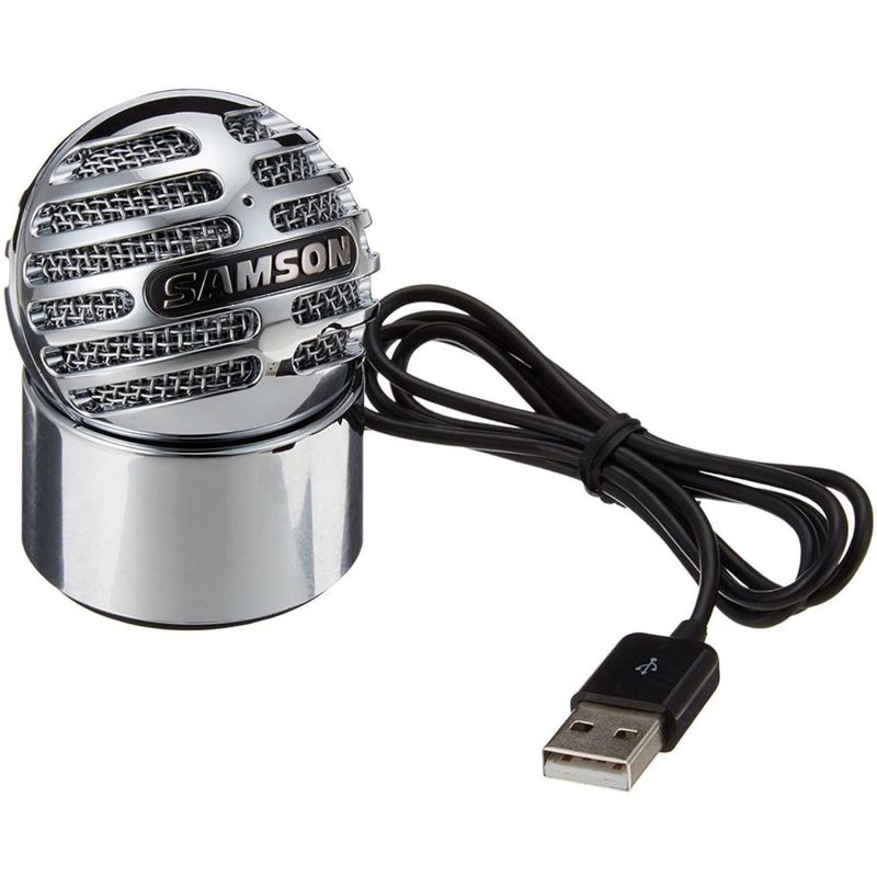 SAMSON - Microfono Condensador Samson Meteorite Ball USB - Plateado