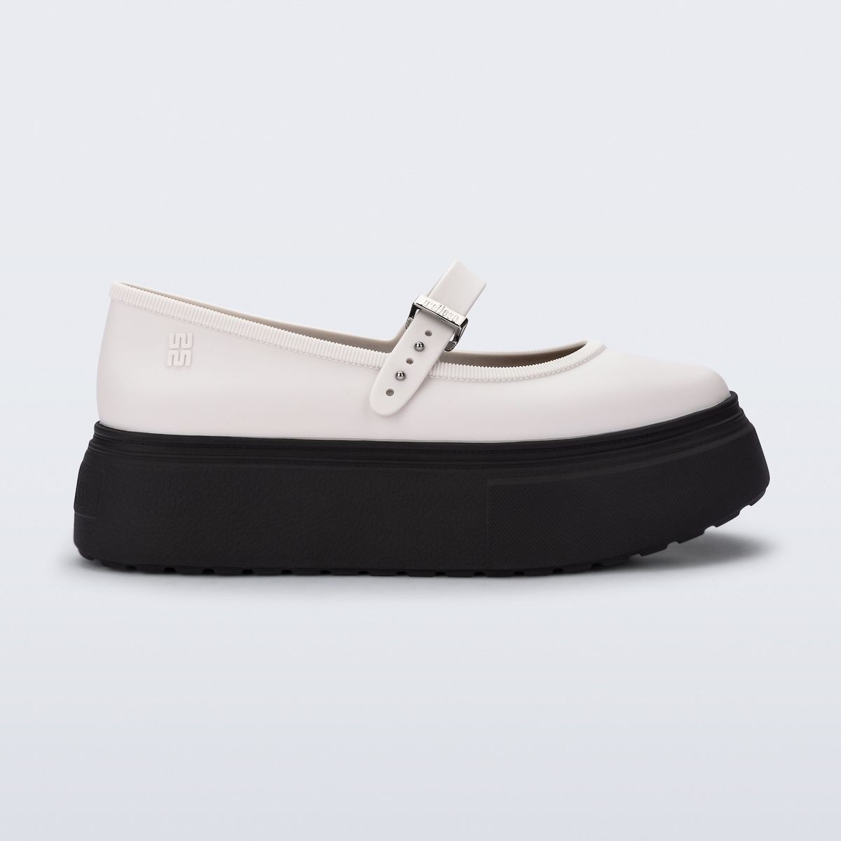 MELISSA - Melissa Soft Ballerina Platform Blanco Negro