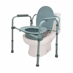 BLUNDING - Silla de Baño Portátil Plegable con Apoya Brazos