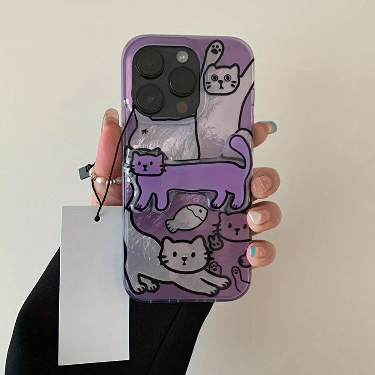 GENERICO - Carcasa Para iPhone Diseños Unicos (todos Los Modelos) Morado iPhone 13 - 14 - 15