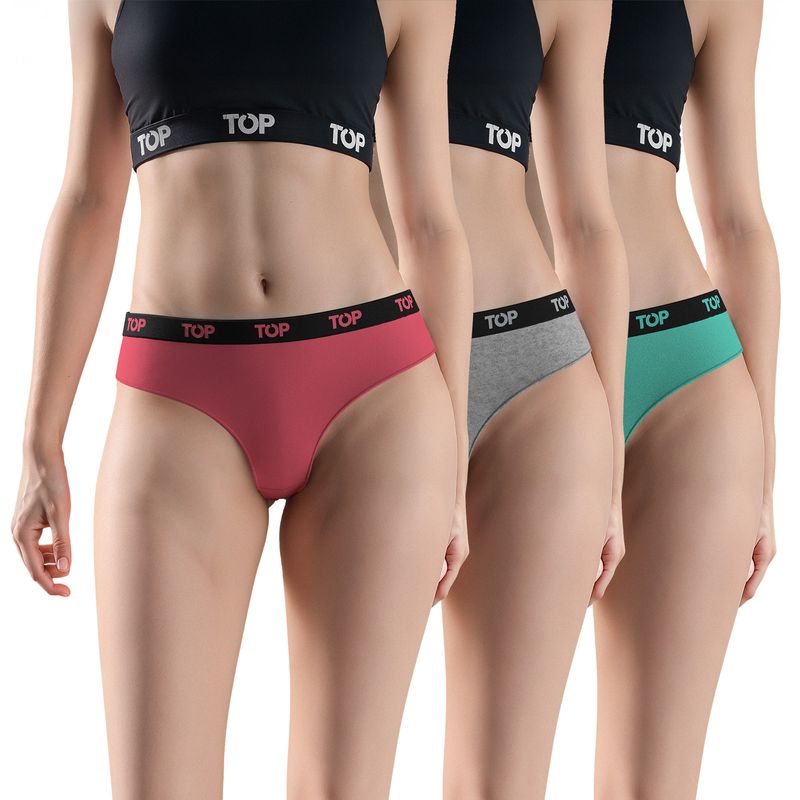TOP - Calzón Culotte Algodón Pack 3 C5 Top.