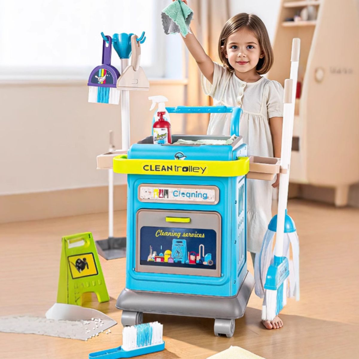 KIDSCOOL - Juego Carro De Limpieza Kids