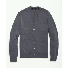BROOKS BROTHERS - Sweater Hombre Merino Cardigan Sportswear Gris