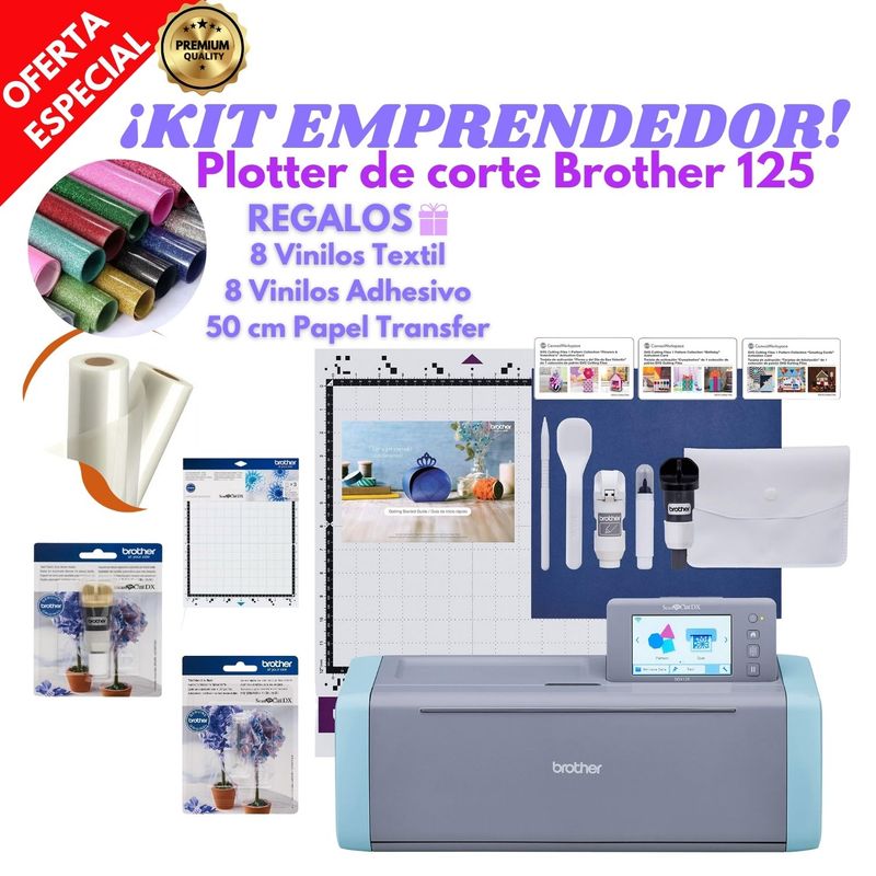 BROTHER - Plotter Scan Brother 125 + Accesorios + regalos