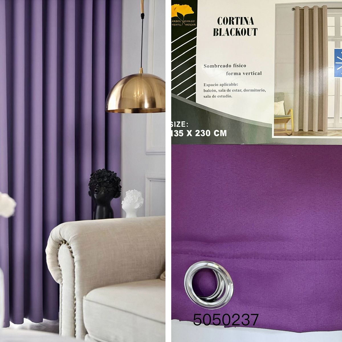 GENERICO - CORTINA BLACKOUT135x230CM