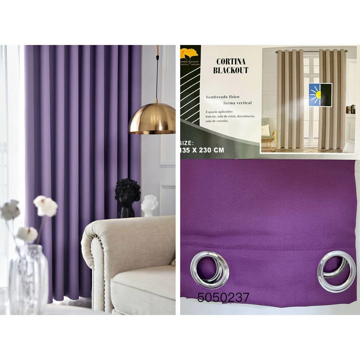 GENERICO - CORTINA BLACKOUT135x230CM