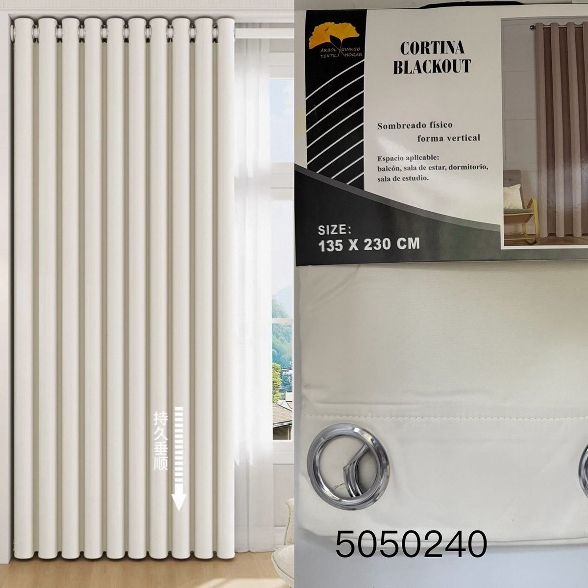 GENERICO - CORTINA BLACKOUT135x230CM