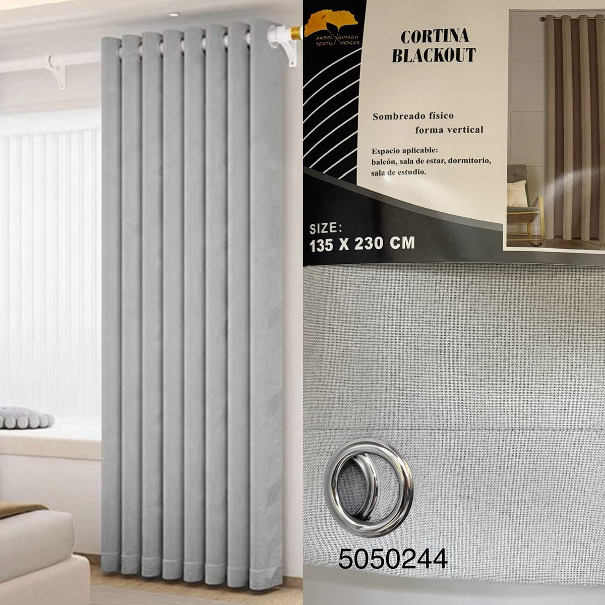 GENERICO - CORTINA BLACKOUT135x230CM