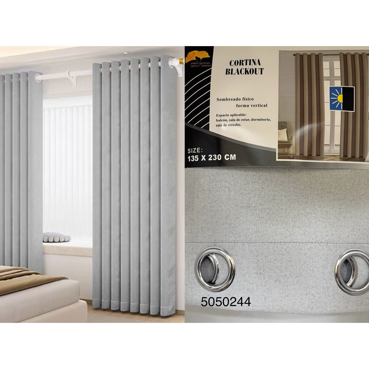 GENERICO - CORTINA BLACKOUT135x230CM