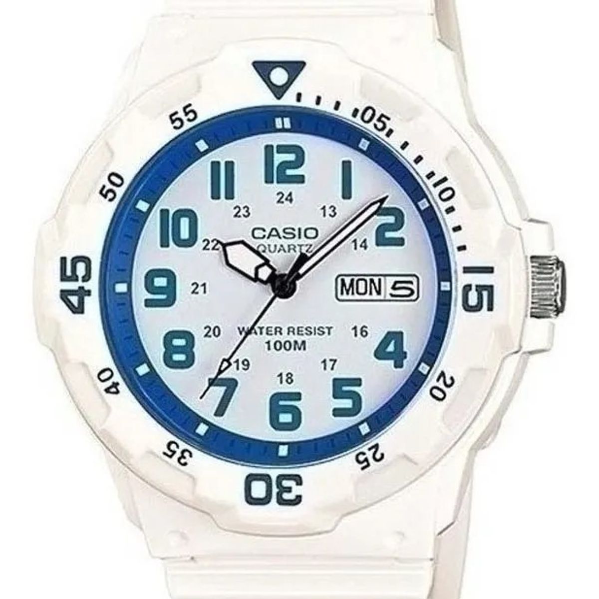 CASIO - Reloj Casio Mrw-200hc-7b2vdf Blanco Con Azul Blanco Azul Blanco