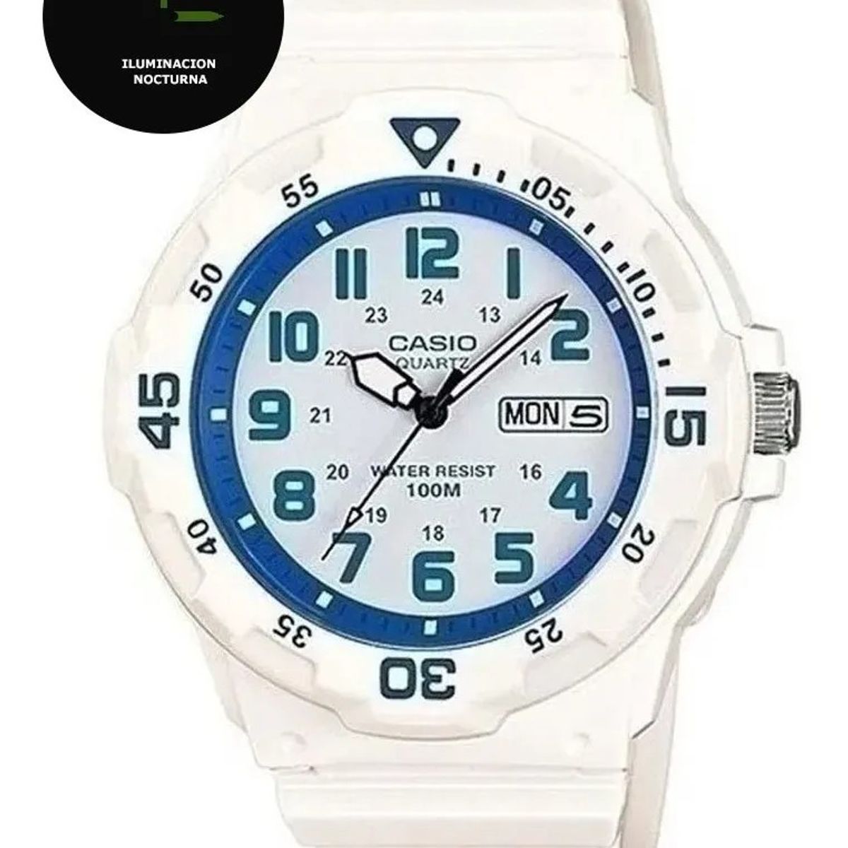 CASIO - Reloj Casio Mrw-200hc-7b2vdf Blanco Con Azul Blanco Azul Blanco