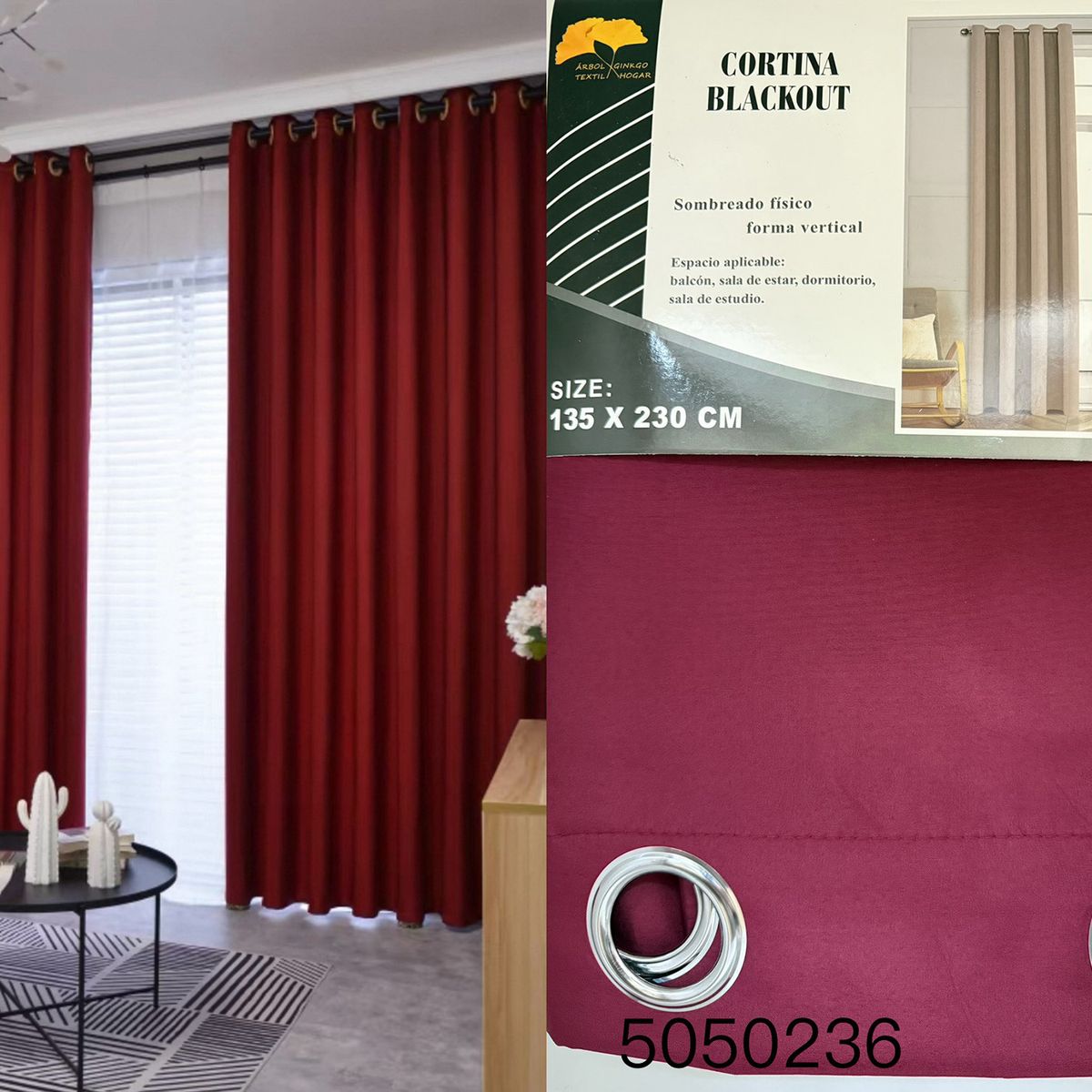 GENERICO - CORTINA BLACKOUT135x230CM