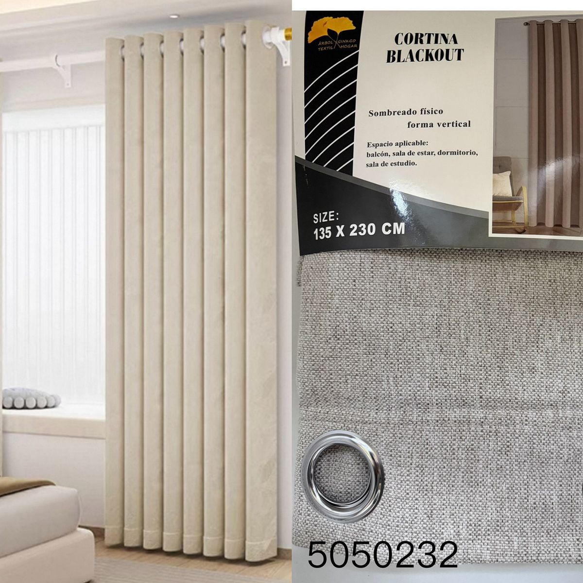 GENERICO - CORTINA BLACKOUT135x230CM