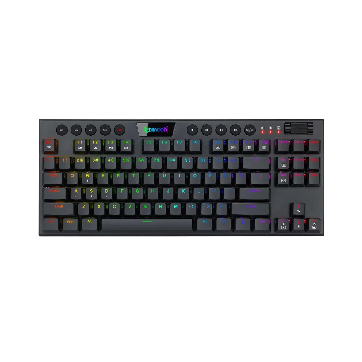 REDRAGON - Teclado Gamer Redragon Cableado Horus TKL K622SP Switch Red RGB Negro