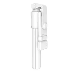 IMPOPLANET - SOPORTE PARA TELEFONO PLEGABLE SELFIE STICK BASTON EXTENSIBLE BLANCO