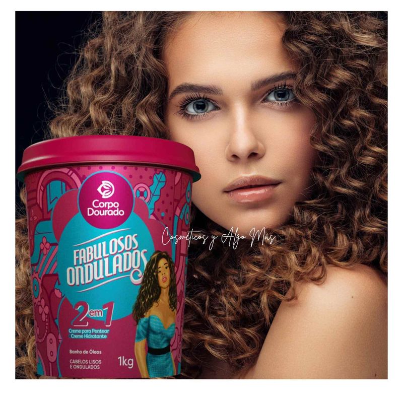 GENERICO - Crema brasileña de hidratacion capilar 2 en 1 Ondulados Fabulosos 1 kg