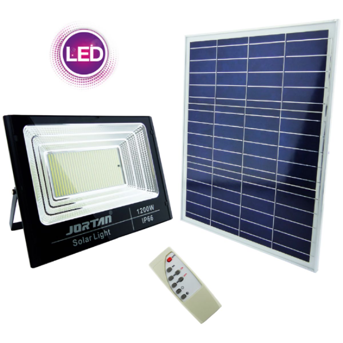 GENERICO - Proyector Solar 1200W 930 LED 50x36cm