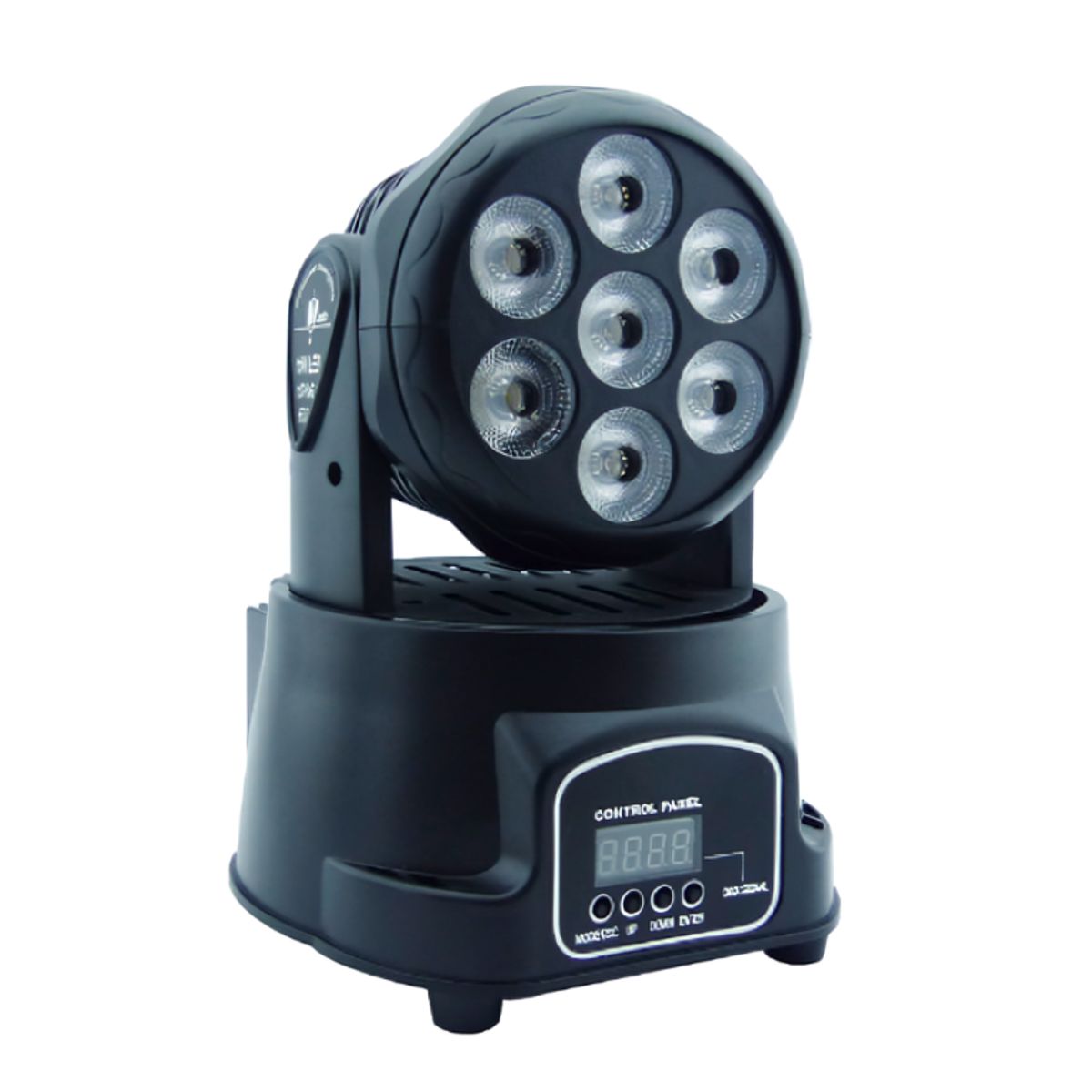 GENERICO - Moving Head Mini 7 LED RGB LCD DMX