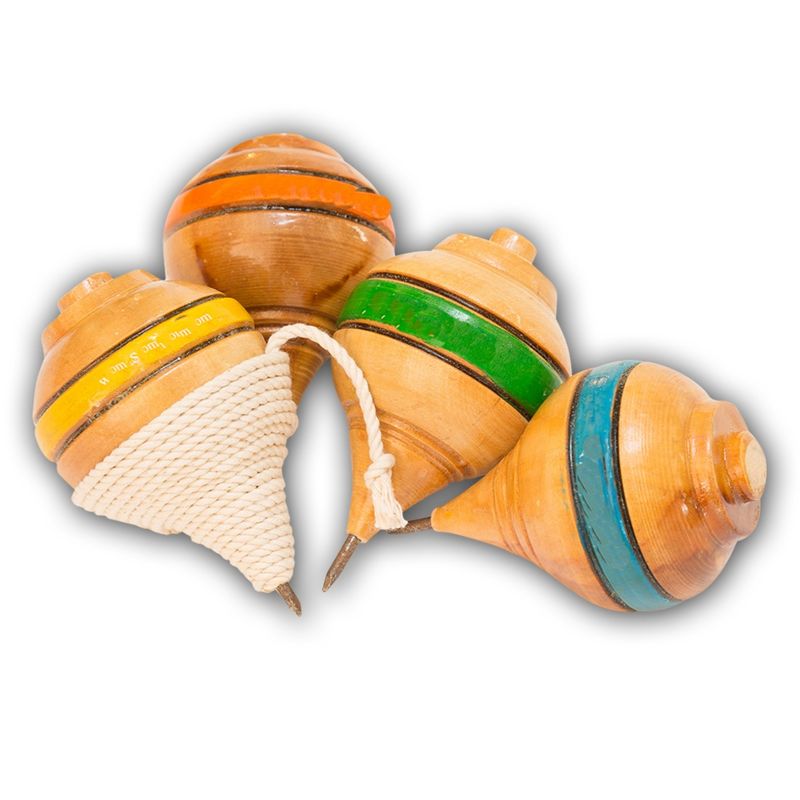 GENERICO - Trompo De Madera Juego Tradicional Chileno Fiesta Patrias