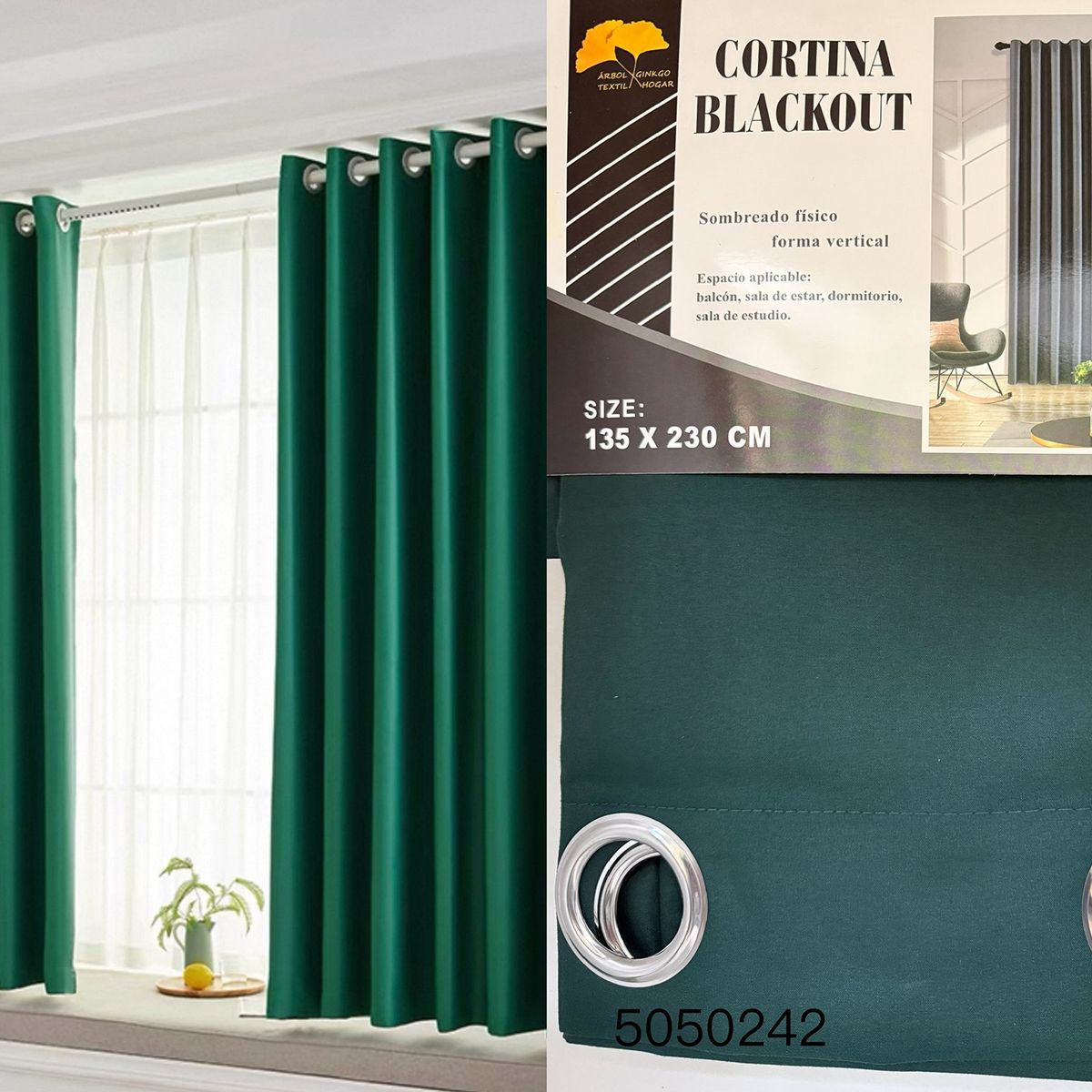 GENERICO - CORTINA BLACKOUT135x230CM