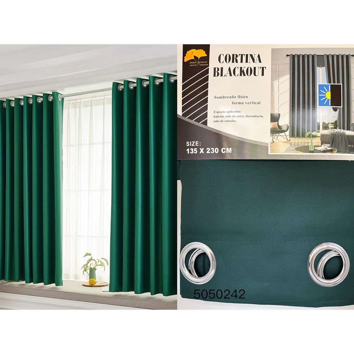 GENERICO - CORTINA BLACKOUT135x230CM