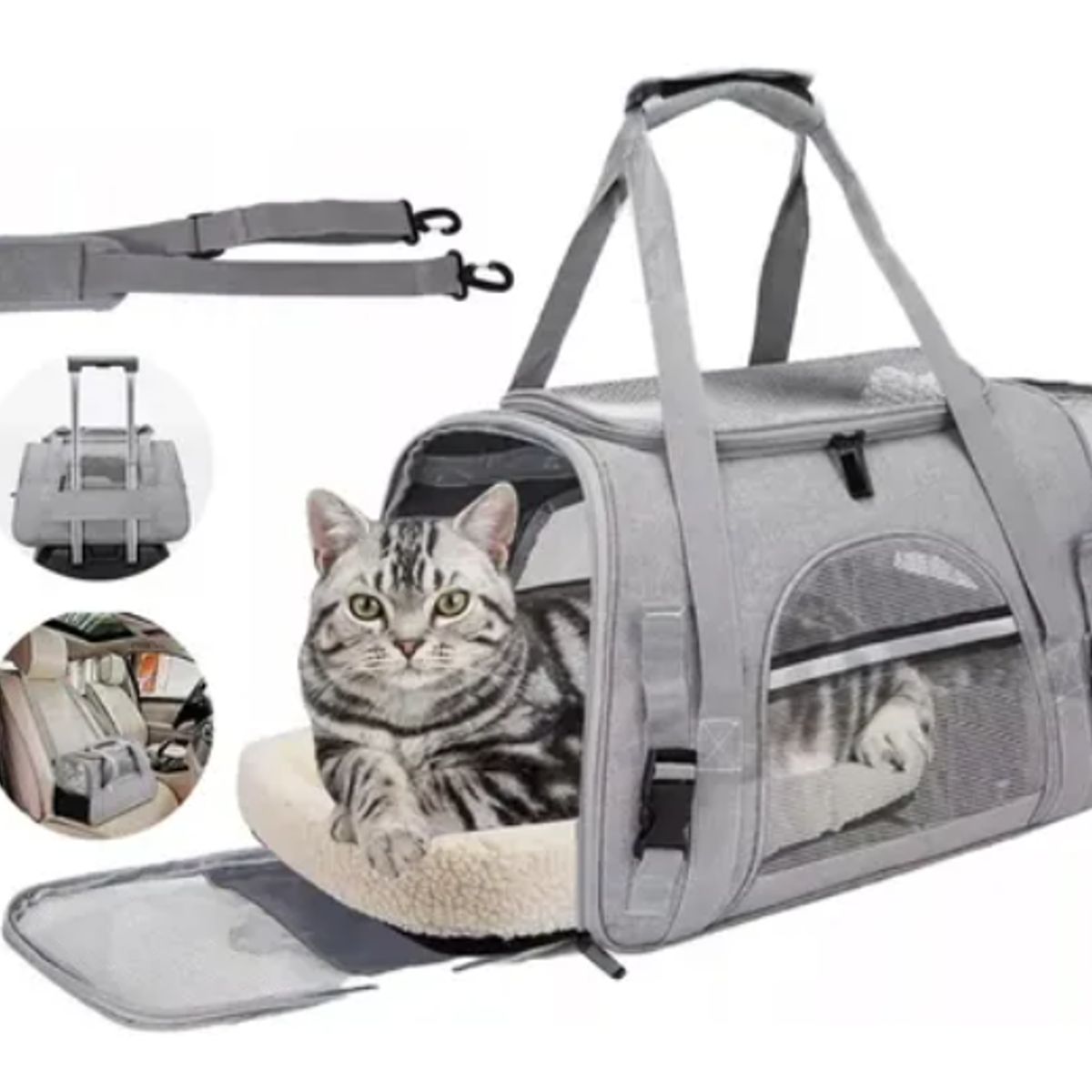 GENERICO - Bolso Transportador Mascota Para Perro Gato Respirable