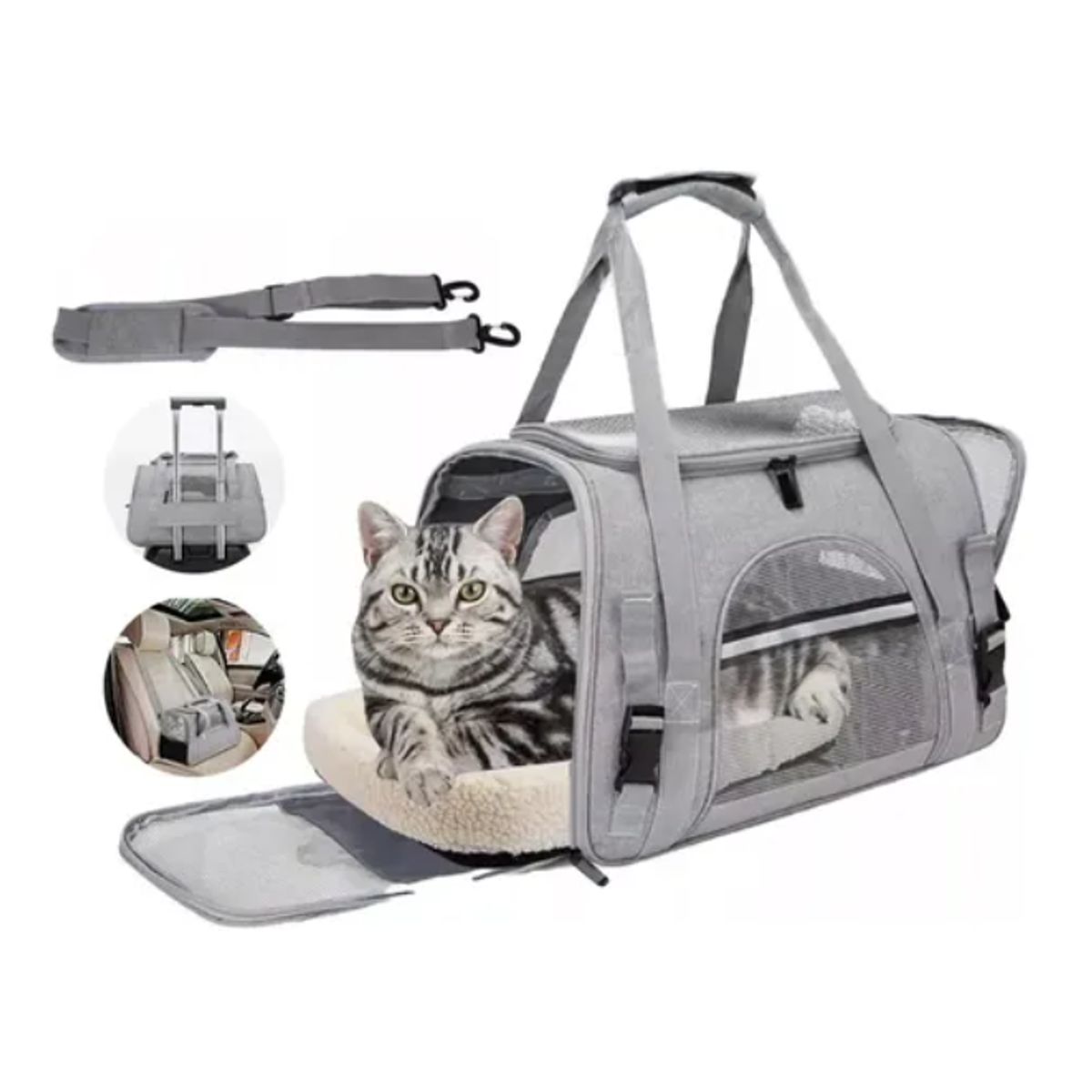 GENERICO - Bolso Transportador Mascota Para Perro Gato Respirable