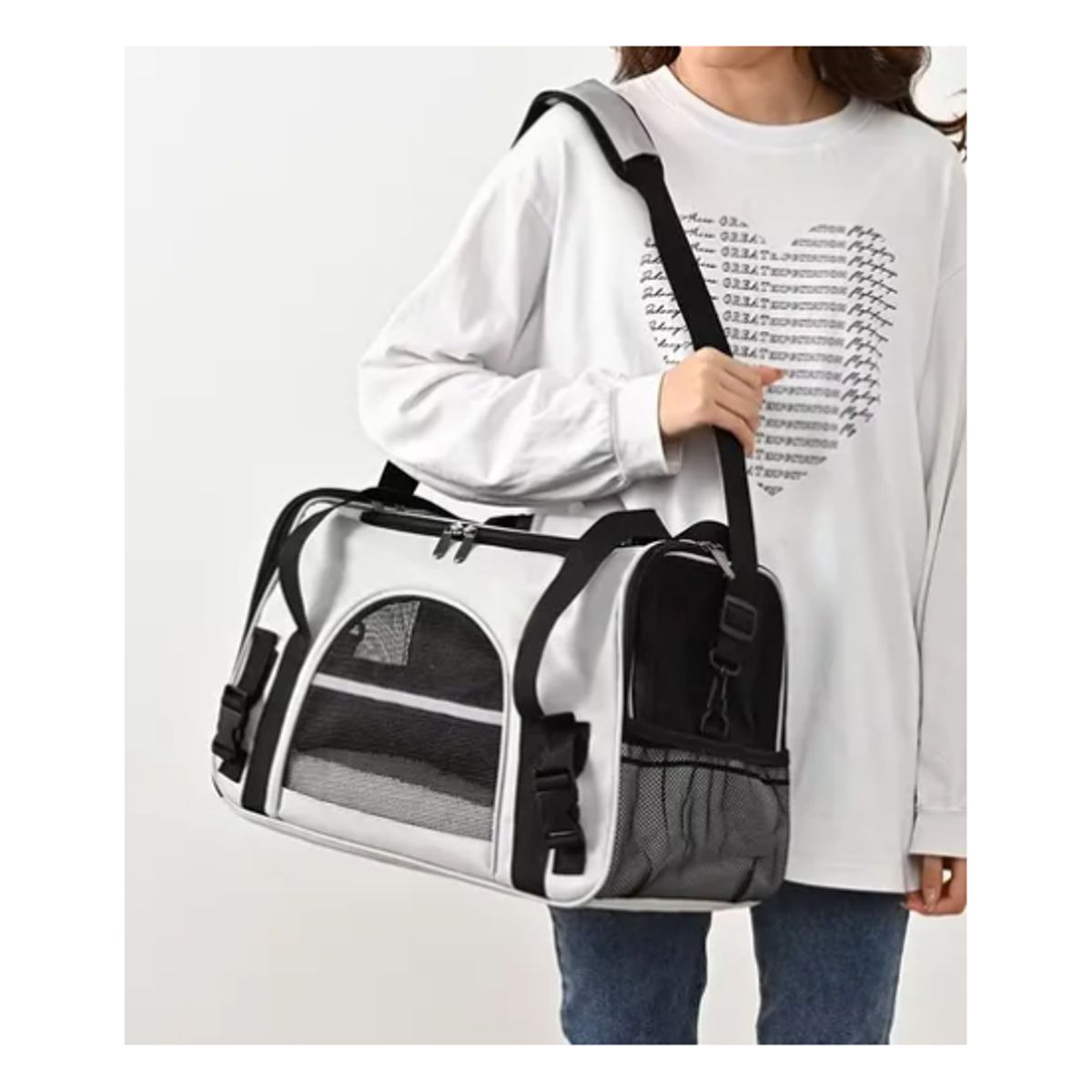 GENERICO - Bolso Transportador Mascota Para Perro Gato Respirable
